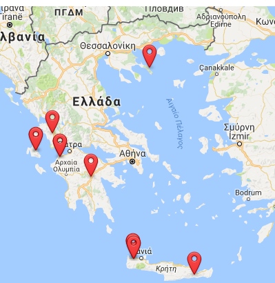 Our projects on map